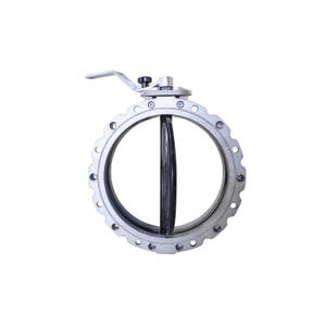 Затвор дисковый тип баттерфляй с прокладкой из ПТФЭ (PTFE) NST-WT2 DN300