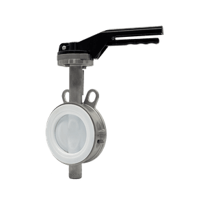 Затвор дисковый тип баттерфляй с прокладкой из ПТФЭ (PTFE) NST-WT1 DN50