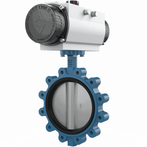 Затвор дисковый тип баттерфляй LUG с электроприводом NST-EAKL2 DN250